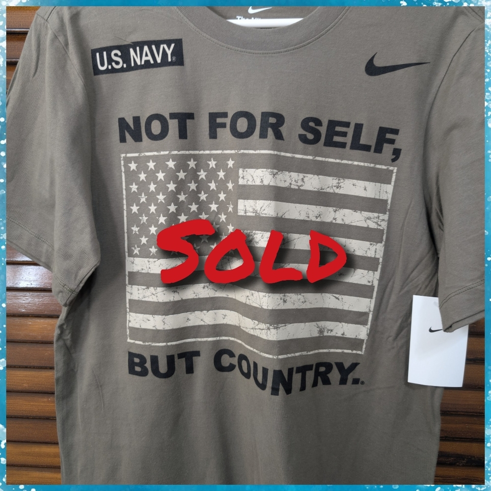 NEW!! Nike U.S. Navy Graphic T-Shirt - Green/Unisex